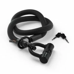 Antivol Tex-Lock Eyelet M 120 Cm Certifié Sold Secure Et ART2 -VTC électriques Soldes antivol tex lock eyelet u noir