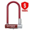 Antivol Vélo Kryptolok Mini 7 Rouge - Kryptonite -VTC électriques Soldes antivol velo kryptolok mini 7 rouge kryptonite full