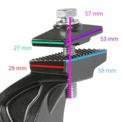 M-Wave Béquille Double Pour Vélo électrique Rabattable Sur Un Côté -VTC électriques Soldes bequille double pour velo electrique rabattable sur un cote full 3