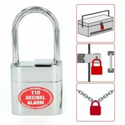Cadenas Avec Alarme Pour Accessoire Et Cable Vélo Lock Alarm -VTC électriques Soldes cadenas avec alarme pour accessoire et cable velo lock alarm full 3