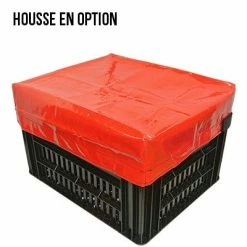 Kerri Caisse PVC Noir Sur Porte Bagage Vélo - Large -VTC électriques Soldes caisse pvc noir sur porte bagage velo large full 3