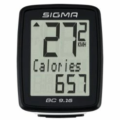 SIGMA SPORT Compteur Vélo Filaire 9 Fonctions BC 9.16 Sigma