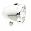 QT Cycle Eclairage Avant Vintage 3 Leds Chromé Pour Vélo -VTC électriques Soldes eclairage avant vintage 3 leds chrome pour velo full