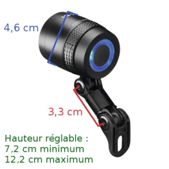 Busch-mueller Eclairage Vélo 100 Lux Sur Fourche IQ-X Noir Busch And Muller -VTC électriques Soldes eclairage velo 100 lux sur fourche iq x noir busch and muller full 6