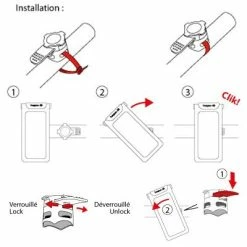 HAPO-G Etui étanche Pour Smartphone Sur Guidon De Vélo Hapo G -VTC électriques Soldes etui etanche pour smartphone sur guidon de velo hapo g full 6