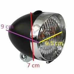 QT Cycle Feu Avant Vélo Vintage Sur Fourche 3 LEDs -VTC électriques Soldes feu avant velo vintage sur fourche 3 leds full 4