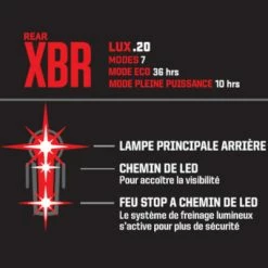Feu Vélo Arrière Kryptonite Incite XBR 20 Lux -VTC électriques Soldes feu velo arriere kryptonite incite xbr 20 lux full 6