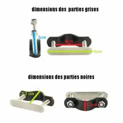 Fixations Pour Caisse Et Panier De Vélo En Osier Rotin - Basil -VTC électriques Soldes fixations pour caisse et panier de velo en osier rotin basil full 3