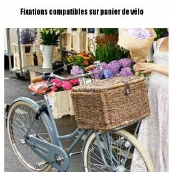 Fixations Pour Caisse Et Panier De Vélo En Osier Rotin - Basil -VTC électriques Soldes fixations pour caisse et panier de velo en osier rotin basil full 4