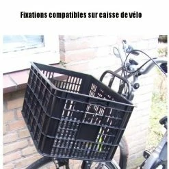 Fixations Pour Caisse Et Panier De Vélo En Osier Rotin - Basil -VTC électriques Soldes fixations pour caisse et panier de velo en osier rotin basil full 5