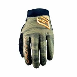 Gants Five XR-Pro 2022 Camo Kaki/Fluo Orange