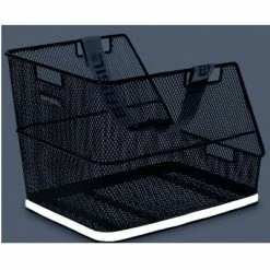 Grand Panier De Vélo Noir Sur Porte Bagage Arrière Class Basil -VTC électriques Soldes grand panier de velo noir sur porte bagage arriere class basil full 4