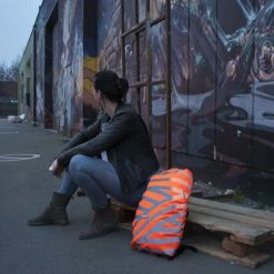 Housse De Sac à Dos Jaune Réfléchissant Berlin Wowow 20-25L -VTC électriques Soldes housse de sac a dos jaune reflechissant berlin wowow full 3