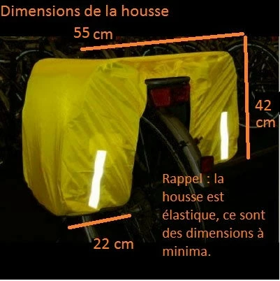 Hook Housse Protection Pluie Pour Double Sacoche Vélo 5 Hook Housse Protection Pluie Pour Double Sacoche Vélo – Image 3