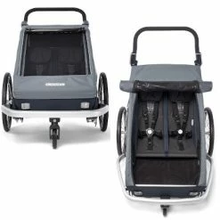 Kid Vaaya 2 Croozer Remorque Vélo Pour Deux Enfants -VTC électriques Soldes kid vaaya 2 croozer remorque velo pour deux enfants full 3