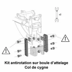 Mottez Kit Antirotation Pour Boule D'attelage -VTC électriques Soldes kit antirotation pour boule d attelage full 3