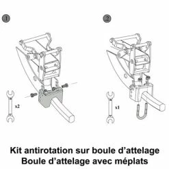 Mottez Kit Antirotation Pour Boule D'attelage -VTC électriques Soldes kit antirotation pour boule d attelage full 5