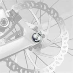 Antivols Pour Roue Avant Et Arrière Avec Axe à Serrage Rapide Pinhead -VTC électriques Soldes lot de 2 verrous a relachement rapide verrous pour roues 2