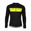Scott Textile & Accessoires Maillot ML Scott RC Warm Noir/Jaune 2022 -VTC électriques Soldes maillot ml scott rc warm noirjaune 2022