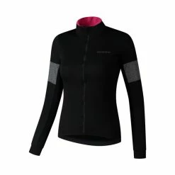 Shimano Bike Gear Maillot ML Shimano Femme Kaede Wind Insulated 2021-2022 Noir