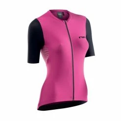 Maillot Northwave Femme MC Extreme 2022 Rose Orchidéé/Noir