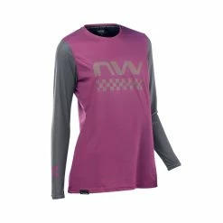 Maillot Northwave ML Femme Edge 2022 Mauve/Gris Foncé