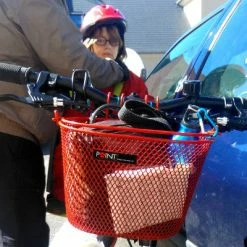 Point Panier Avant Rouge Pour Vélo Enfant -VTC électriques Soldes panier avant rouge pour velo enfant full 4