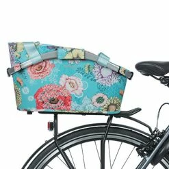 Panier Vélo Arrière Bloom Field 22L Bleu Fleuri Carry All Basil -VTC électriques Soldes panier velo arriere bloom field 22l bleu fleuri carry all basil full 5