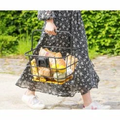 Panier Avant Pour Vélo Avec Socle En Bois Z Front Zefal -VTC électriques Soldes panier velo avant bois zefal 5