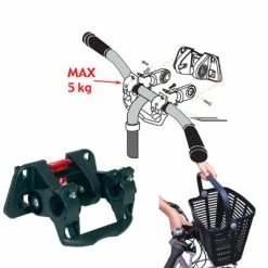 Bellelli Panier Vélo Avant Noir Inoxydable Sur Guidon -VTC électriques Soldes panier velo avant noir inoxydable sur guidon full 6