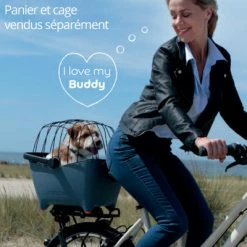 Panier Vélo Pour Chien Bleu Tendance Basil Buddy -VTC électriques Soldes panier velo pour chien bleu tendance basil buddy full 3