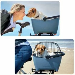Panier Vélo Pour Chien Bleu Tendance Basil Buddy -VTC électriques Soldes panier velo pour chien bleu tendance basil buddy full 5