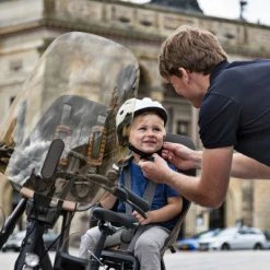 Pare-brise Teinté Pour Siège Vélo Enfant Urban Iki Marron -VTC électriques Soldes pare brise teinte pour siege velo enfant urban iki marron full 4
