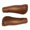 VELO Poignées Vélo Ergonomiques Imitation Cuir Marron -VTC électriques Soldes poignees velo ergonomiques imitation cuir marron full