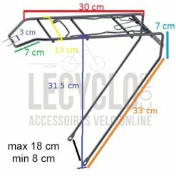 Point Porte Bagage Arrière Noir Pour Vélo 26 Pouces -VTC électriques Soldes porte bagage arriere noir pour velo 26 pouces full 4