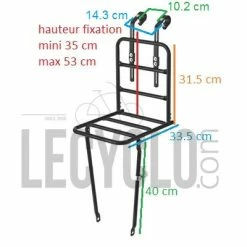 Porte Bagage Avant Large Du Vélo BASIL 8 Porte Bagage Avant Large Du Vélo BASIL -VTC électriques Soldes porte bagage avant large du velo basil full 3