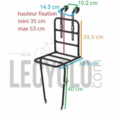Porte Bagage Avant Large Du Vélo BASIL 5 Porte Bagage Avant Large Du Vélo BASIL – Image 3