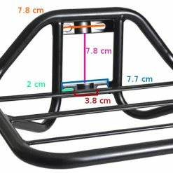 Porte Bagage De Vélo Avant Large Steco -VTC électriques Soldes porte bagage de velo avant large steco full 3