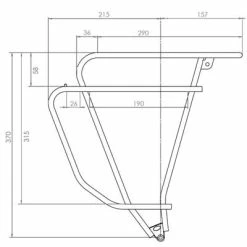 Porte Bagage De Vélo TUBUS Logo Evo Noir -VTC électriques Soldes porte bagage de velo tubus logo evo noir full 5