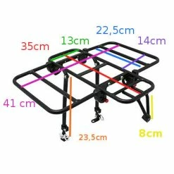 Newton Porte-bagages Vélo Avant à Plateforme Avec Côtés Rabattables -VTC électriques Soldes porte bagages velo avant a plateforme avec cotes rabattables full 5
