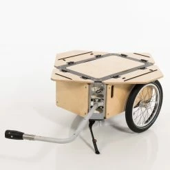Remorque Vélo Bois Avec Coffre Modulable Flos 2425 Carette -VTC électriques Soldes remorque velo carette flos 4