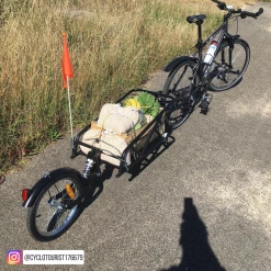 Brandless Remorque Vélo Mono Roue Avec Amortisseur -VTC électriques Soldes remorque velo cylotourist176679