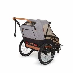 Remorque Vélo Enfants 2 Places 2 En 1 Avec Kit Piéton Bobike -VTC électriques Soldes remorque velo enfants bobike 2