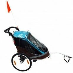 Remorque Vélo Pliable Pour 2 Enfants Maxxus -VTC électriques Soldes remorque velo pliable pour 2 enfants maxxus full 5
