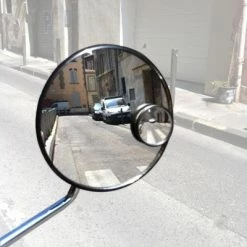 Messingschlager Rétroviseur Pour Vélo Avec Bras Long Et Grand Miroir 105 Mm -VTC électriques Soldes retroviseur pour velo avec bras long et grand miroir 105 mm full 4