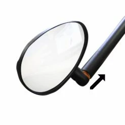 Messingschlager Rétroviseur Vélo Avec Miroir Large Convexe Embout De Guidon -VTC électriques Soldes retroviseur velo avec miroir large convexe embout de guidon full 3