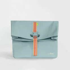 Sac De Courses Avec Son Sac Isotherme Sur Porte-bagages Houston Go Fluo -VTC électriques Soldes sac shopper go fluo houston bleu clair