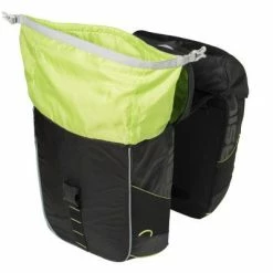 Sacoche Double Imperméable Vélo Miles Basil Noir/lime -VTC électriques Soldes sacoche double impermeable velo miles basil noir lime full 3
