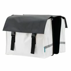 Sacoche Vélo Double 40 L Blanche Et Noire Urban Proof