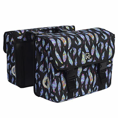 Sacoche Vélo Double Aux Motifs Fleurs Feather Shopper Willex 3 Sacoche Vélo Double Aux Motifs Fleurs Feather Shopper Willex